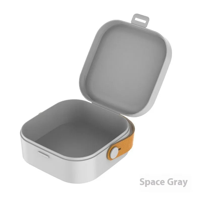 Multifunctional portable storage box for headset cables in polypropylene with cover, dimensions 4293092,3278158 cm
