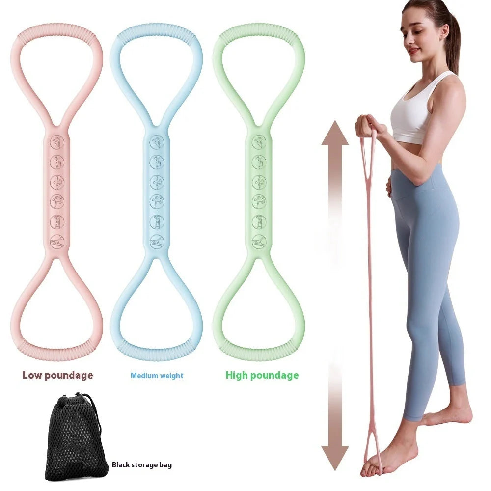 Women's Fitness Elastic Band Chest Expander in vibrant colors for effective workouts