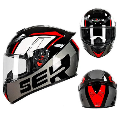 ABS motorcycle helmet for electric car and motorbike commuting in grey and yellow colour options