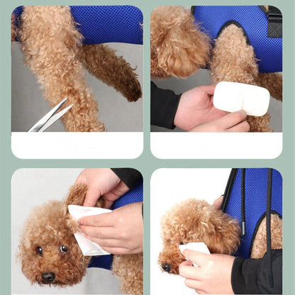 Premium Grooming Hammock for Cats and Dogs - Comfortable and Secure Suspension for Easy Nail Trimming, Brushing, and Bathing