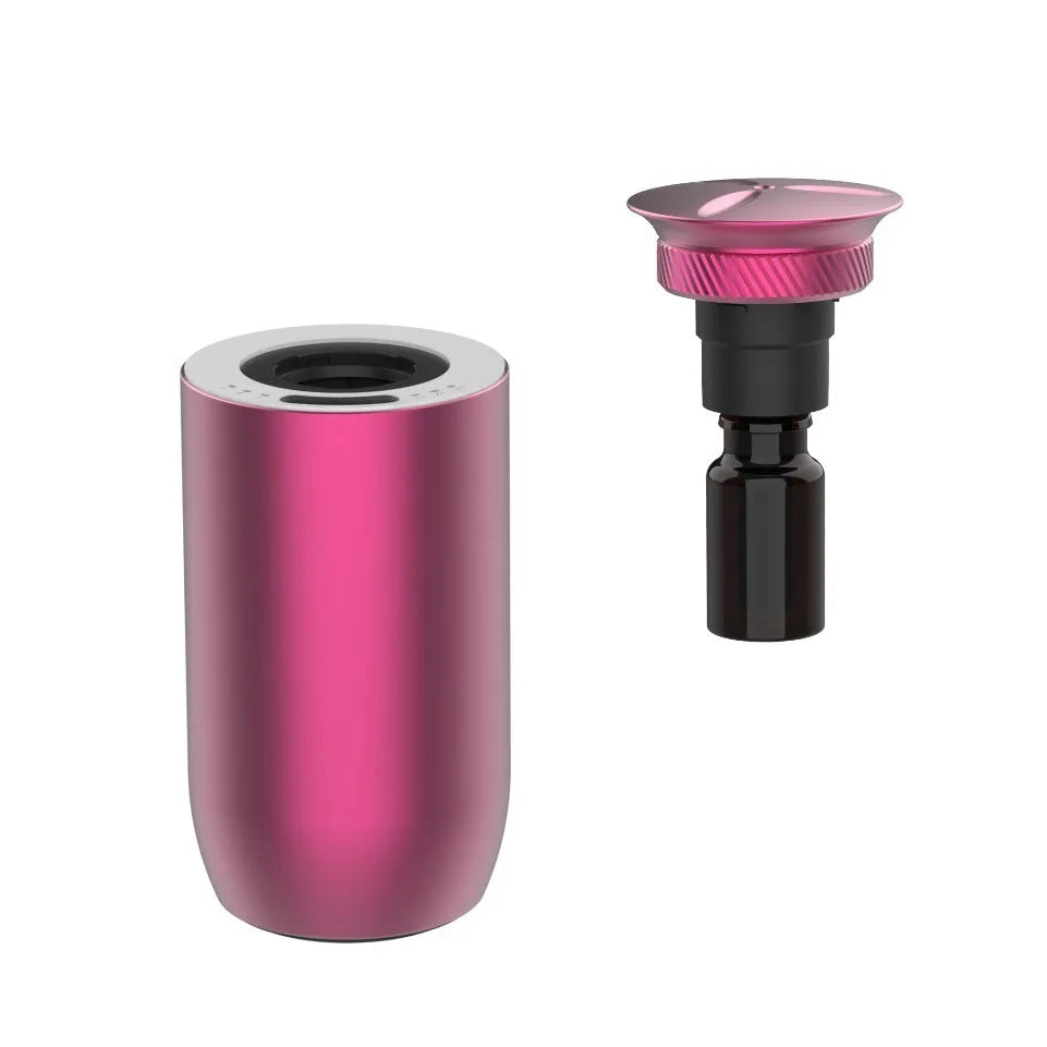 Portable metal column aroma diffuser for cars and small rooms with rechargeable battery