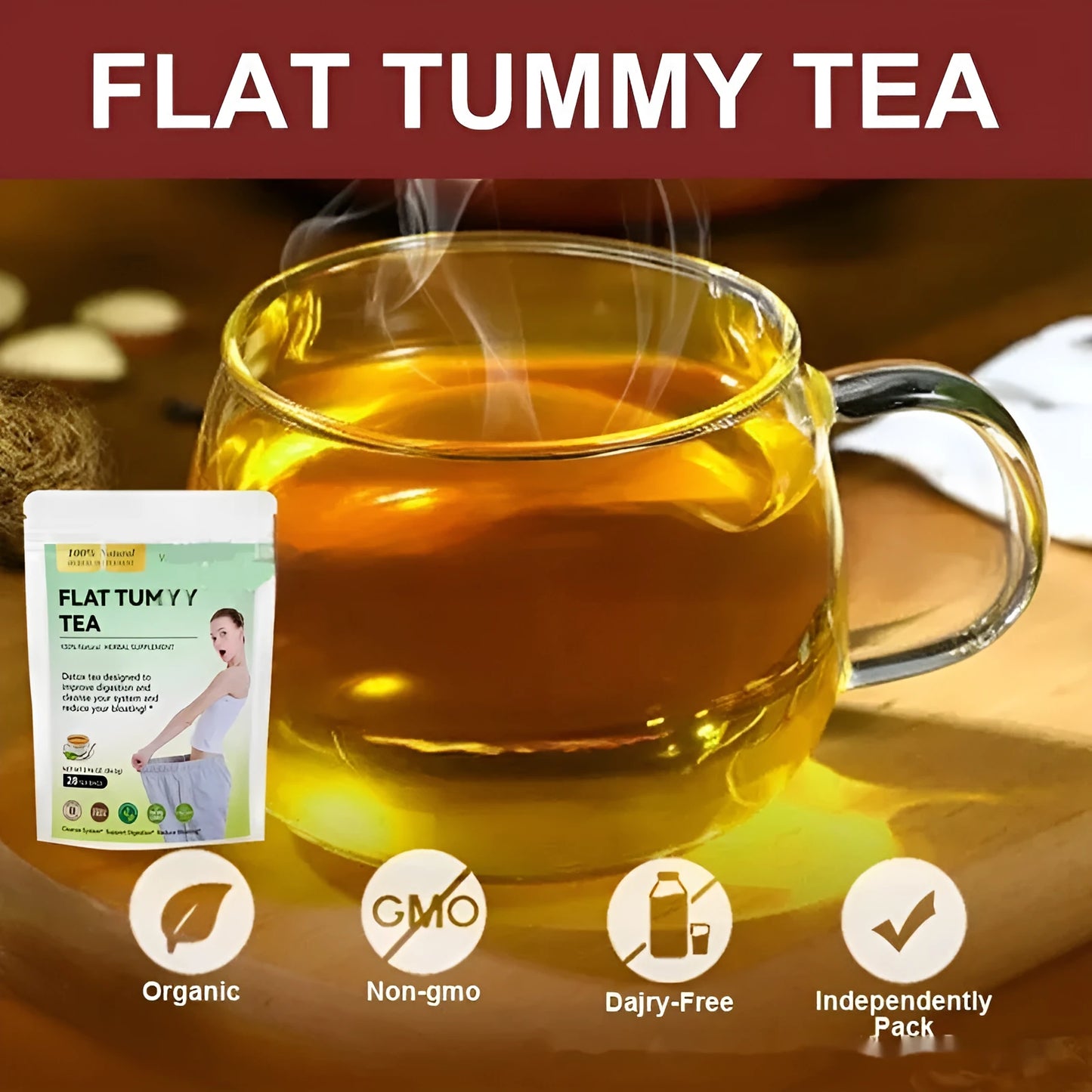 28-day herbal tea collection with multiple blends for women's body care