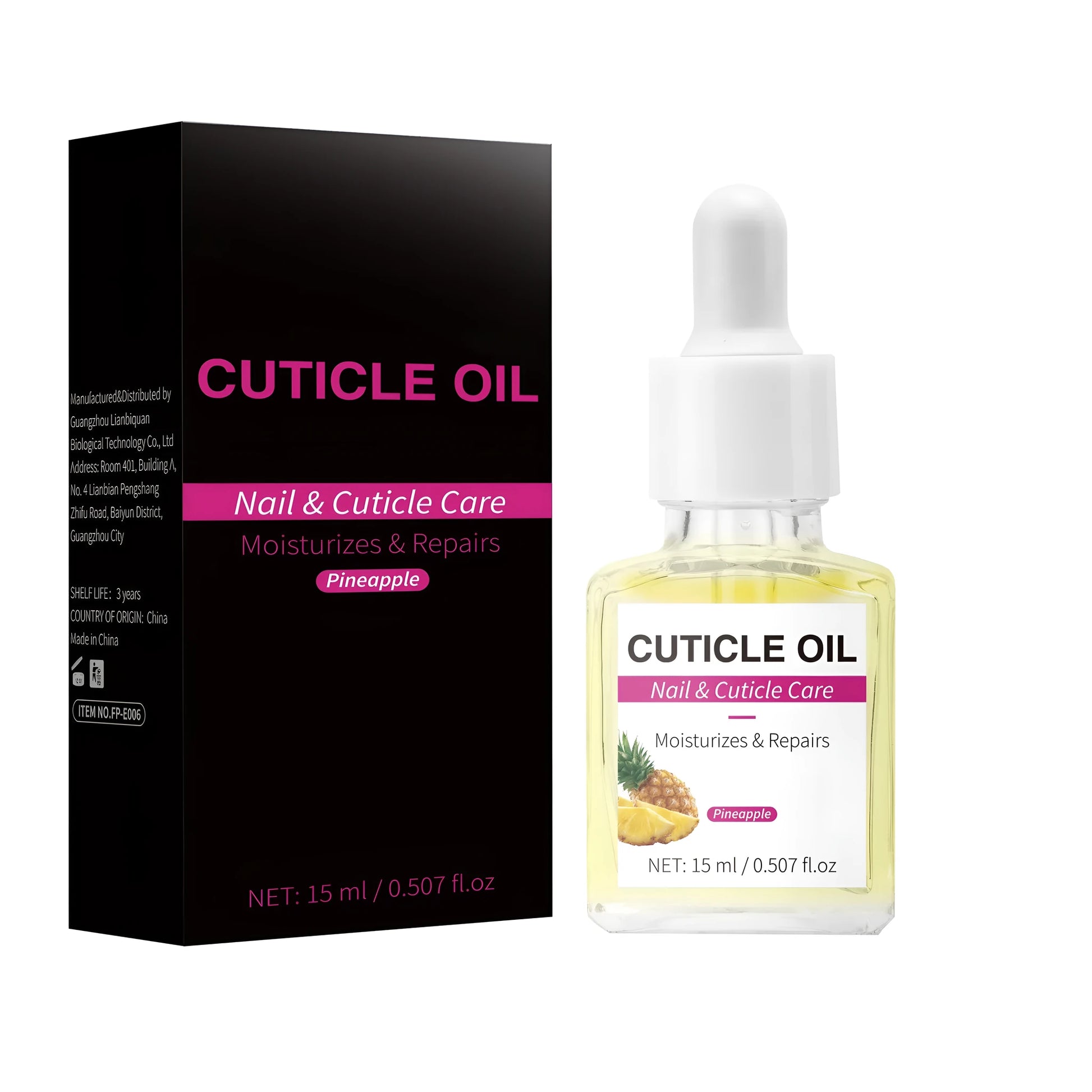 15ml bottle of moisturising nail cuticle oil for dry cuticles and brittle nails