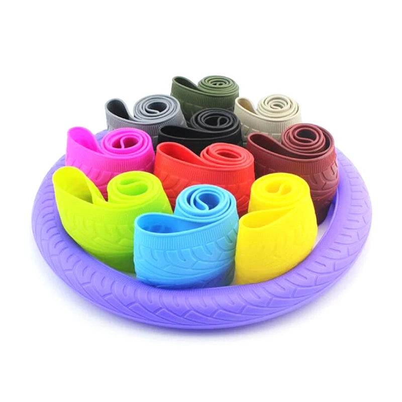 Anjiemei Silicone Steering Wheel Cover in various colours with crocodile pattern design