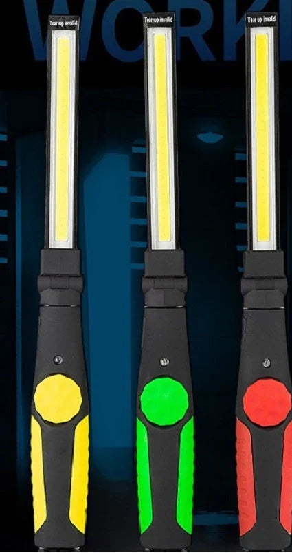 Versatile Magnetic LED Work Light with Portable Lantern, Rechargeable, and Rotating Light Bar for Car Repair, Camping, and DIY Projects