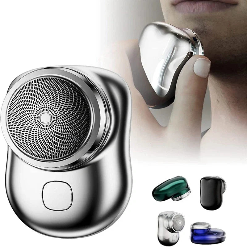 Compact, cordless electric razor with premium aluminium body and powerful 6,600 rpm motor for a smooth, painless shave