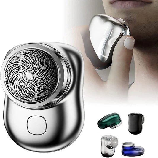Compact, cordless electric razor with premium aluminium body and powerful 6,600 rpm motor for a smooth, painless shave