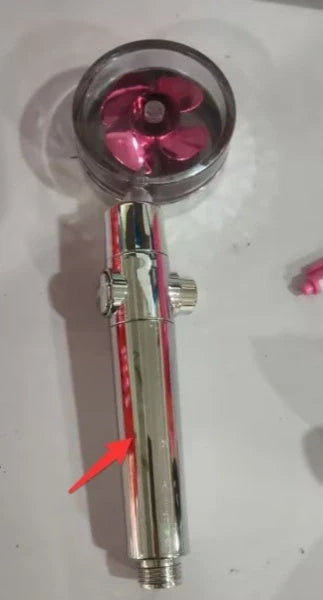 Turbo Propeller Shower Head with 360° fan extension and holder for a luxurious shower experience