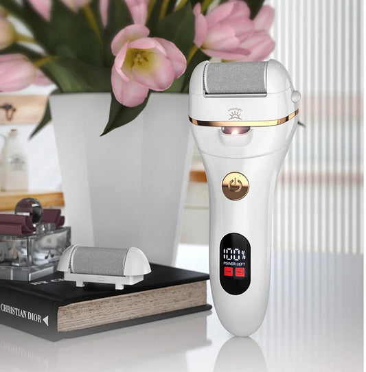 Electric Foot Grinder with dual-speed settings for removing dead skin and calluses