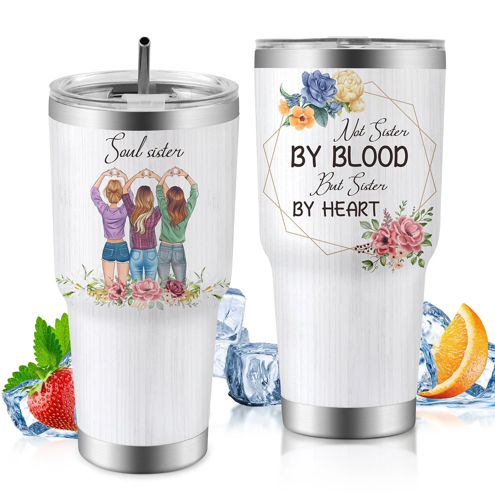 30oz insulated travel mug for car, keeps drinks hot or cold, spill-proof lid