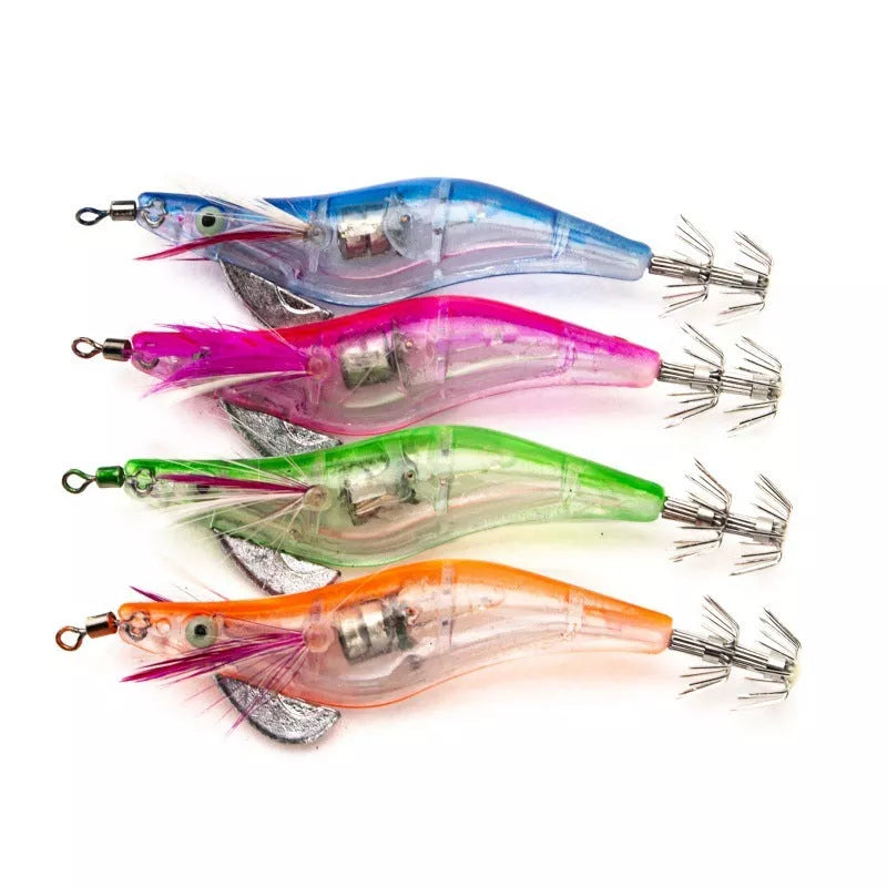 Bionic Bait Electronic Shrimp Mino fishing lure with 3D eyes and environmental paint