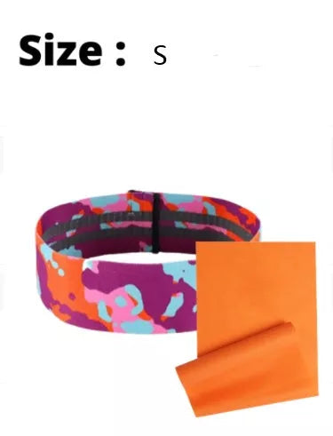 Anti-slip yoga camouflage resistance band for hip and leg training