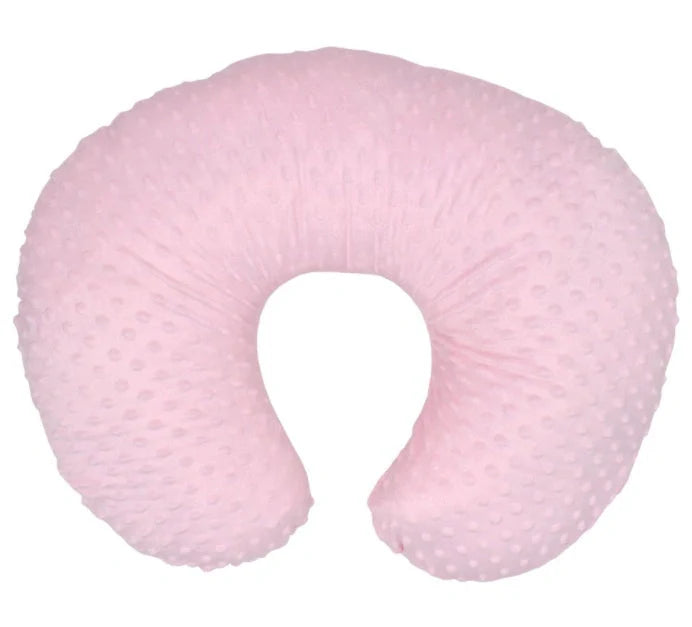 Baby U-shaped Nursing Pillow Pillowcase in coral fleece, available in multiple colours