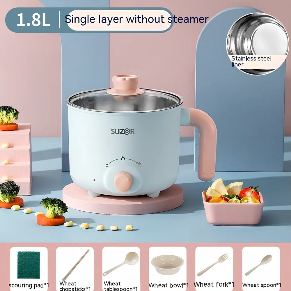 1.8L electric cooker with ceramic inner liner and stainless steel housing