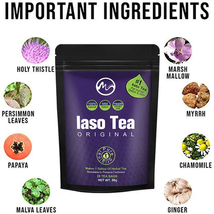 Single bag of sugar-free instant slimming tea with cold soak preparation.