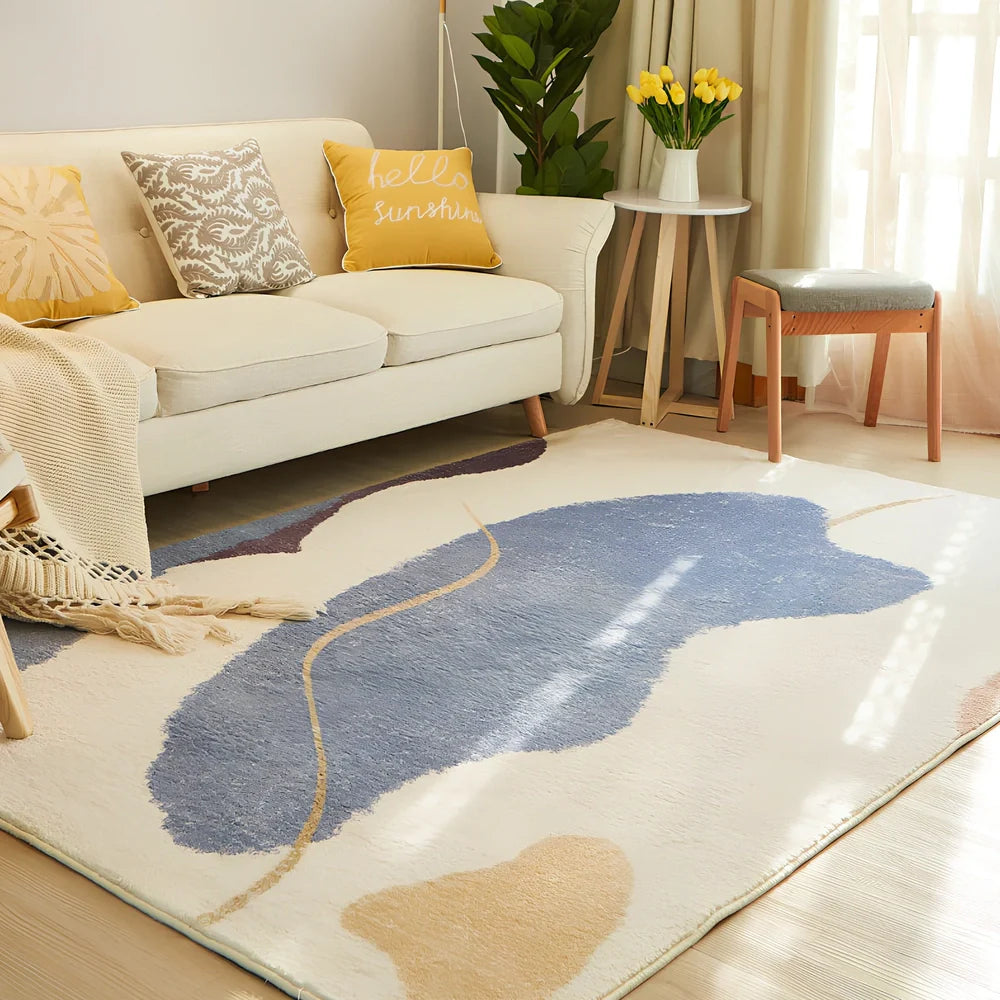 Rectangular machine-woven sofa blanket showing straight edges and consistent texture across multiple size options