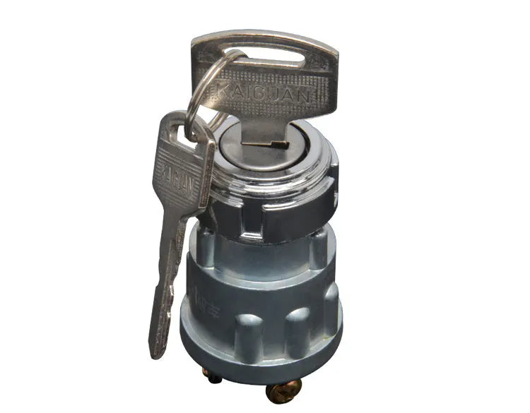 Pure copper car ignition switch with key for trucks and forklifts, JK423 model replacement