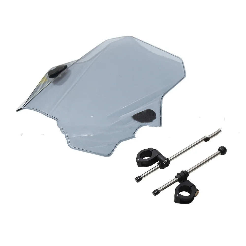 Grey PC motorcycle windscreen in windshield style for general motorcycle use