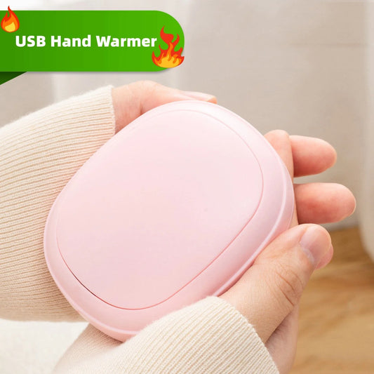 Cozy Portable USB Hand Warmer with Adjustable Heat Settings for Keeping Hands Warm in Cold Weather