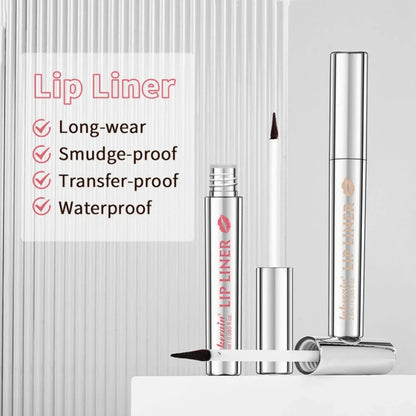 Matte finish pointed toe tear and pull lip liner showing 14cm length and colour-coded end