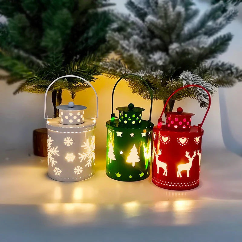Enchanting LED candle lights with a Nordic-inspired design, creating a warm, festive ambiance for your holiday decor