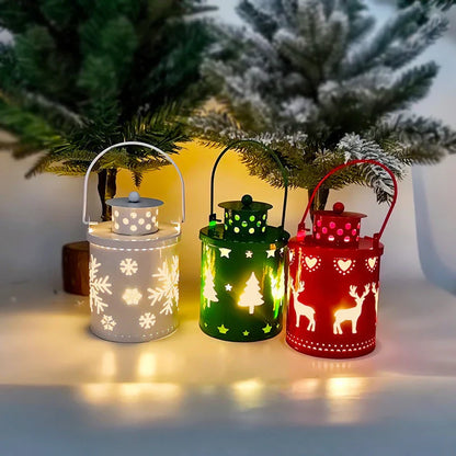 Enchanting LED candle lights with a Nordic-inspired design, creating a warm, festive ambiance for your holiday decor
