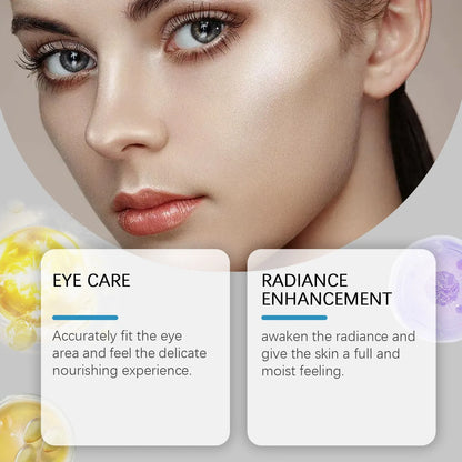 A pair of micro needle eye mask patches for under eye treatment.