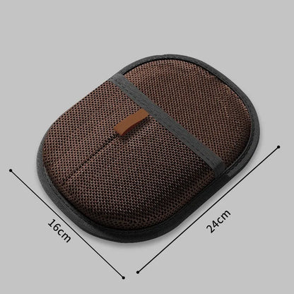 Black pet hair removal gloves with dual-sided silicone brush design for dog cat rabbit grooming