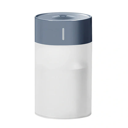 Pearl white columnar ultrasonic humidifier, 140x70mm, USB powered for car and bedroom aromatherapy mist