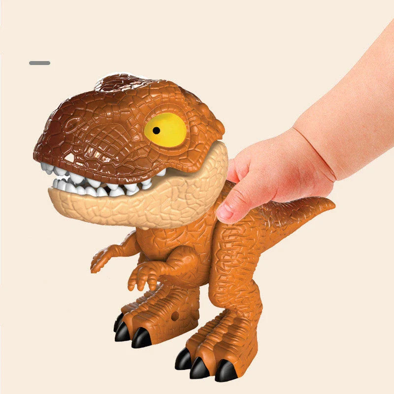 Transformative dinosaur-themed stationery set with movable joints and integrated school supplies