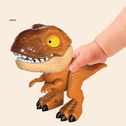 Transformative dinosaur-themed stationery set with movable joints and integrated school supplies