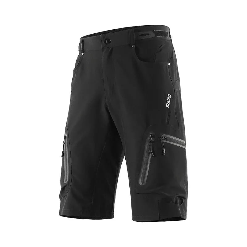 Men's MTB Cycling Shorts in navy blue with five-point design for off-road biking