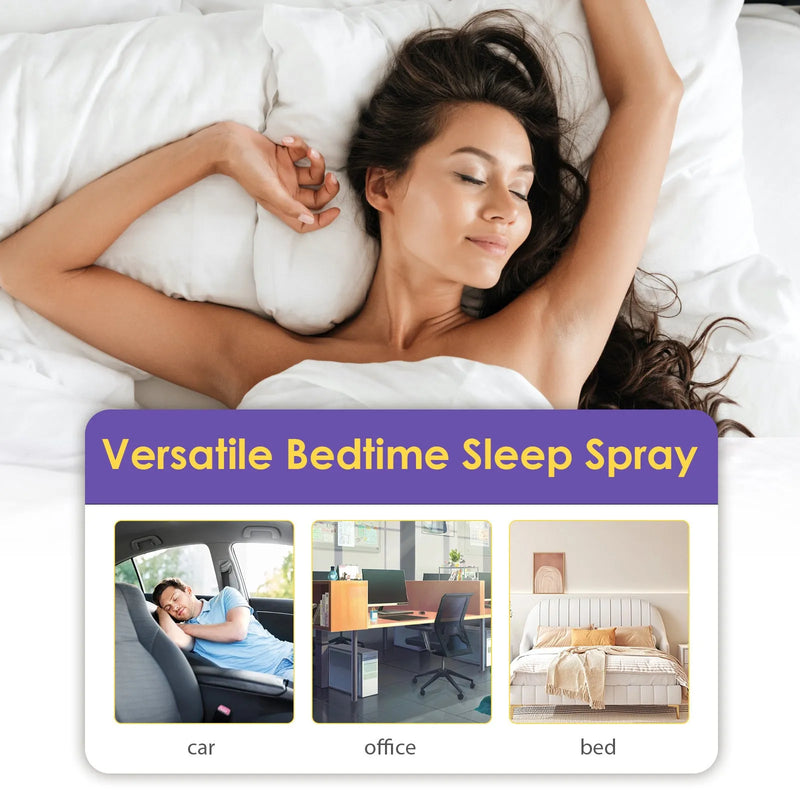 Lavender sleep spray for stress relief and improved rest, 30ml body care spray formulated to help relieve fatigue and support sleep, portable aromatherapy spray bottle for bedtime routines