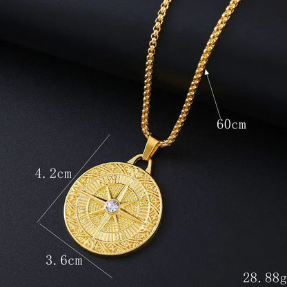 Gold colour geometric pendant necklace with a zircon stone on a sterling silver chain with lobster clasp.