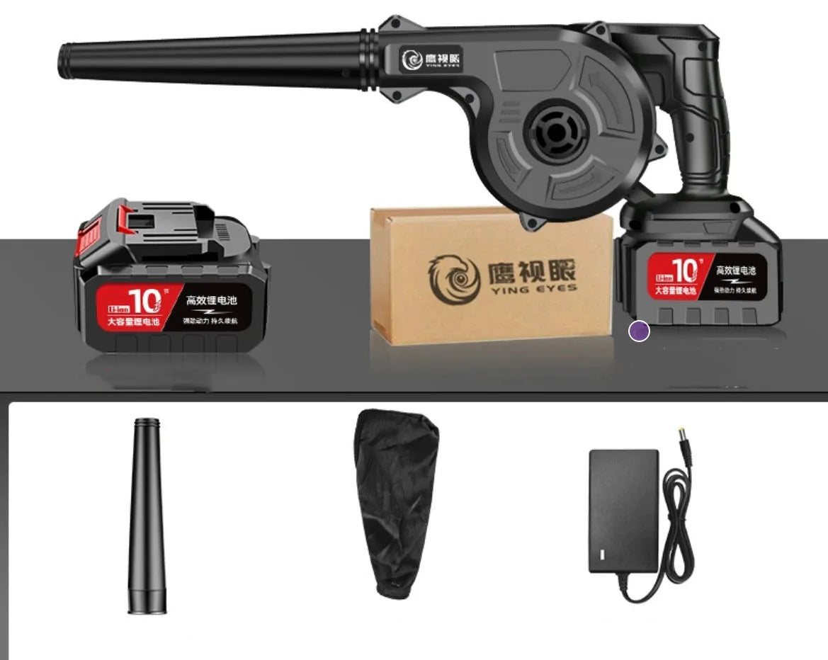 Rechargeable hair dryer lithium blower, 21V, 40000r speed, 4.0ah battery, EU plug, 30 cm x 13 cm x 15.5 cm