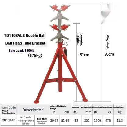 Metal V-head pipe support bracket for securing steel pipe