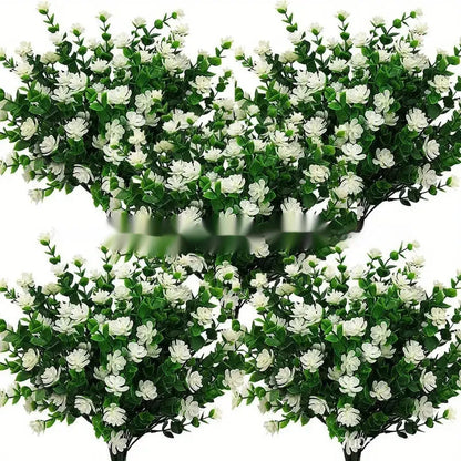 Artificial plastic flower bouquet in mixed colours for wedding and photography decoration