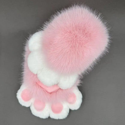 Colourful animal claw cosplay gloves in free size with nylon material and 11 colour options