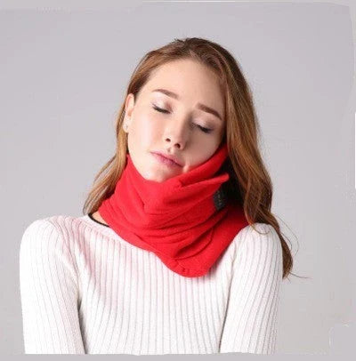Premium U-shaped neck wrap pillow with soft, breathable fabric for soothing neck and shoulder support during travel, work, and outdoor activities