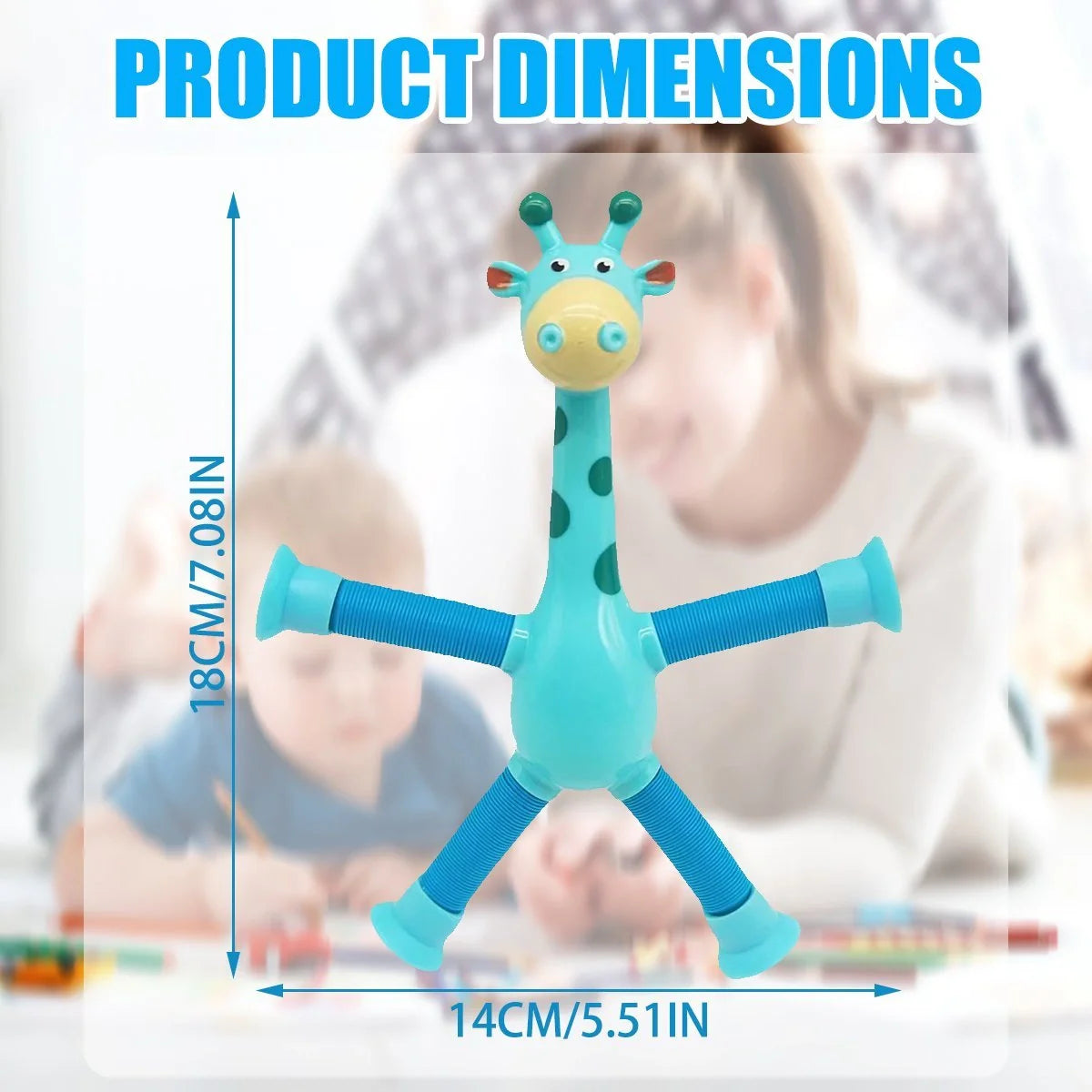 Giraffe Tubes Sensory Toys stretchable fidget toy in various colours