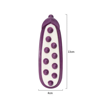 Purple and green meat-scented dog chewing toy resistant to biting teeth in large and small sizes