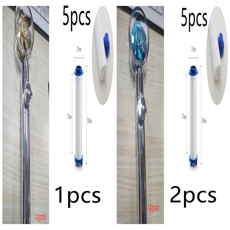 Turbo Propeller Shower Head with 360° fan extension and holder for a luxurious shower experience