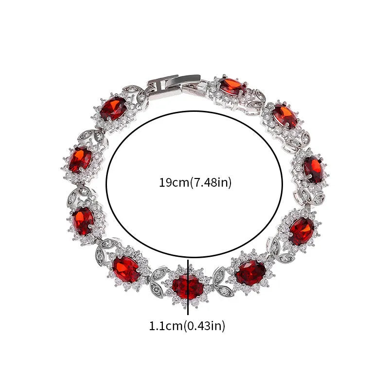 Women's simple inlaid zircon electroplated eco alloy fashion bracelet, 9 colour options
