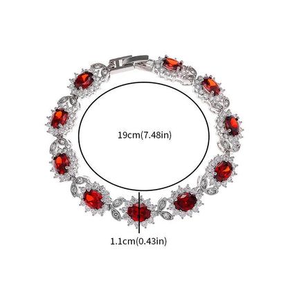 Women's simple inlaid zircon electroplated eco alloy fashion bracelet, 9 colour options