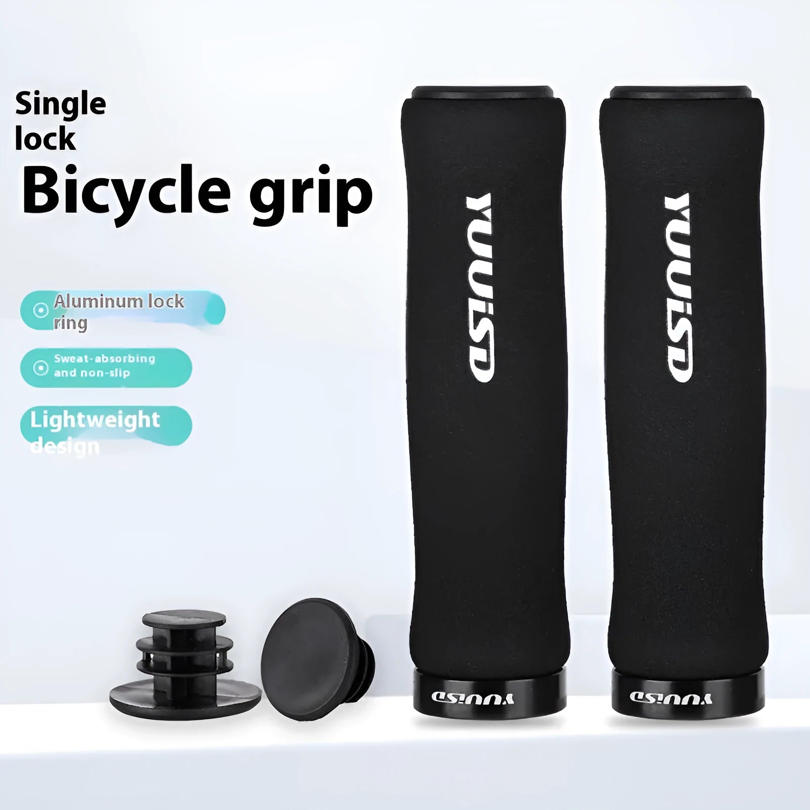 Mountain bike handle cover in soft sponge material with shock absorber design