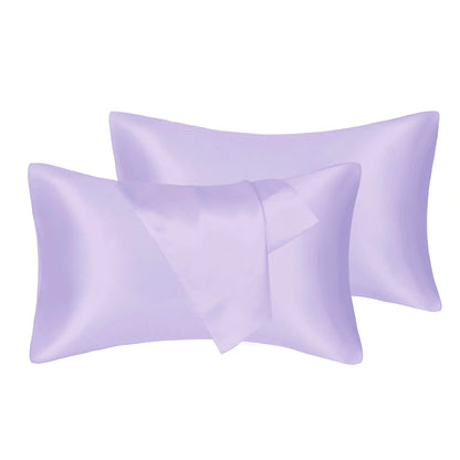 75D Satin Artificial Silk Pillowcase in various colours and sizes