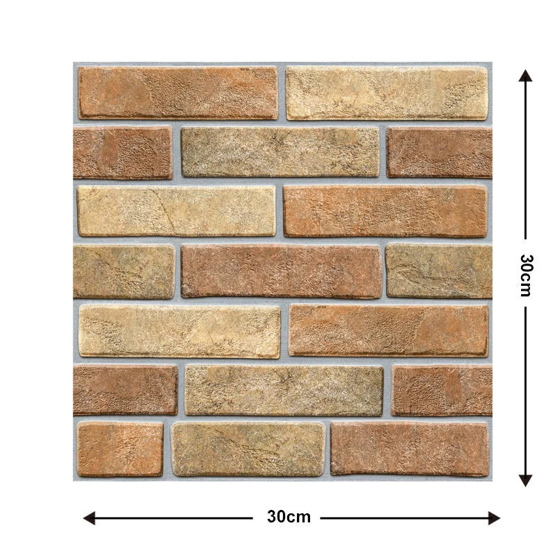 Moisture-proof brick wallpaper sticker for kitchen and bathroom walls