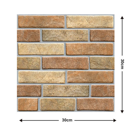 Moisture-proof brick wallpaper sticker for kitchen and bathroom walls