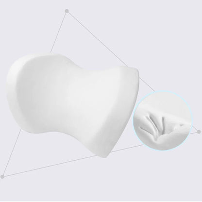 Car headrest pillow in ice silk and memory foam, 20x30x14cm, shown in black, beige, grey, blue, and red