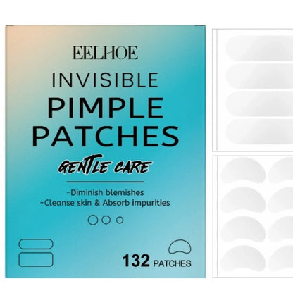 132 transparent hydrocolloid acne patches with tea tree oil and salicylic acid for blemish treatment